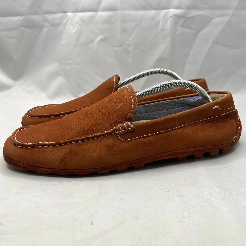 Ecco Men's Summer Moccasin Moc Slip Ons Driving Shoes EU 44 10-10.5 US Picante